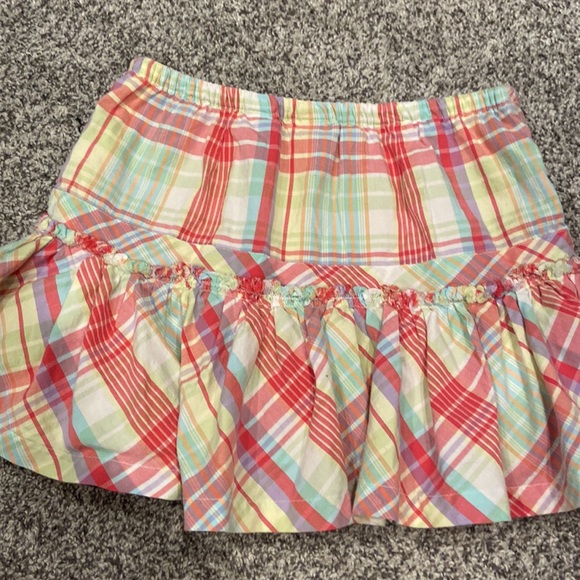 Justice girls size 8 plaid skirt with shorts underneath - Picture 5 of 5